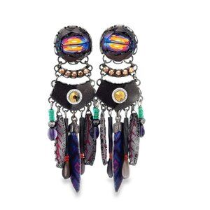 Ayala Bar Grey + Purple Earrings